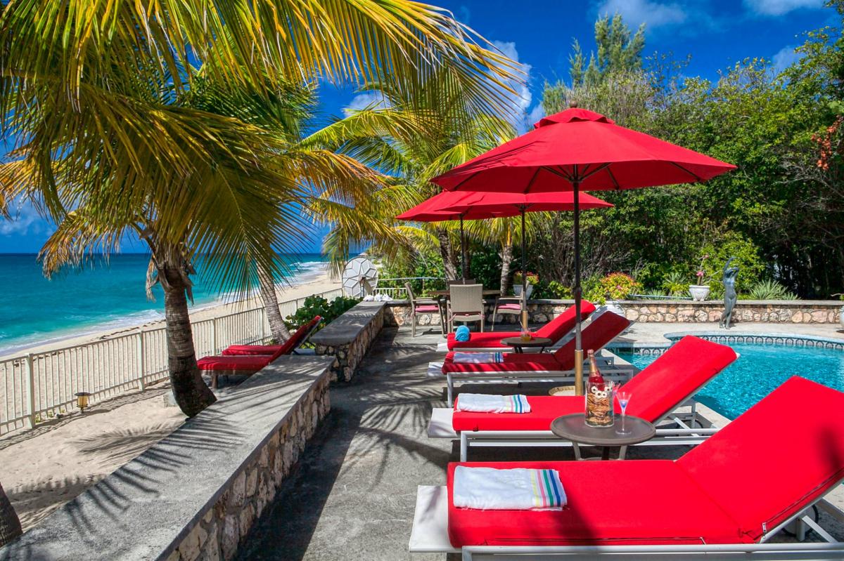 Villa for rent in St Martin - Pool seating